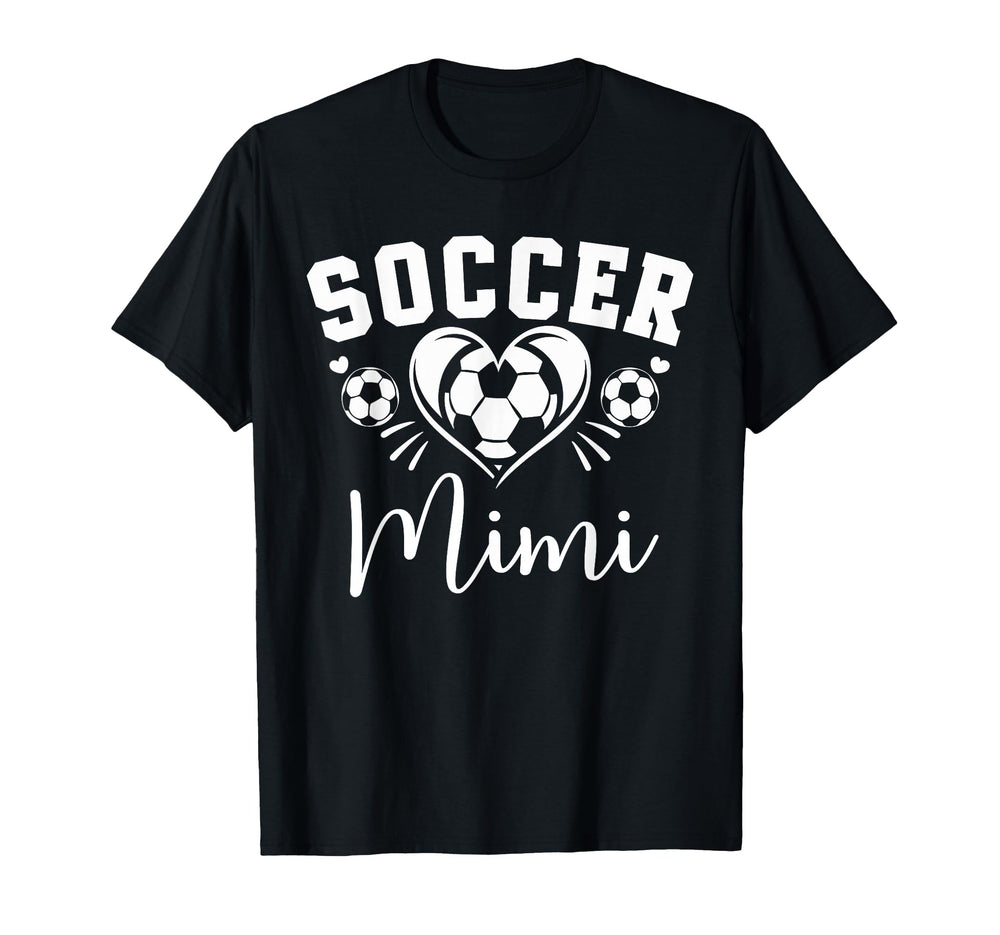 Soccer Mimi Soccer Heart T-Shirt - Graphic Print for Adults