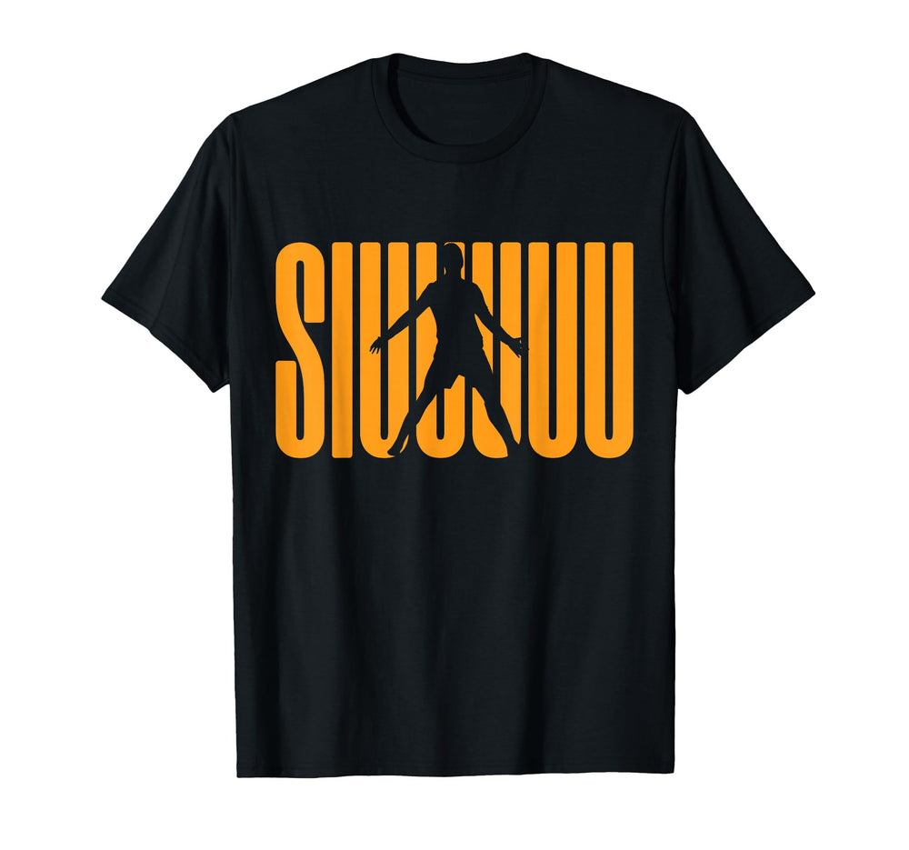 Funny Soccer Football Soccer Player Siuuu T-Shirt - Custom Art Print Unisex