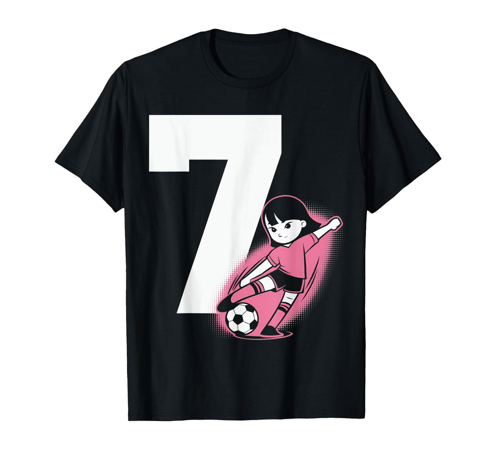 7 Soccer Birthday Gift Soccer Fan Sports T-Shirt - Unique Graphic Unisex