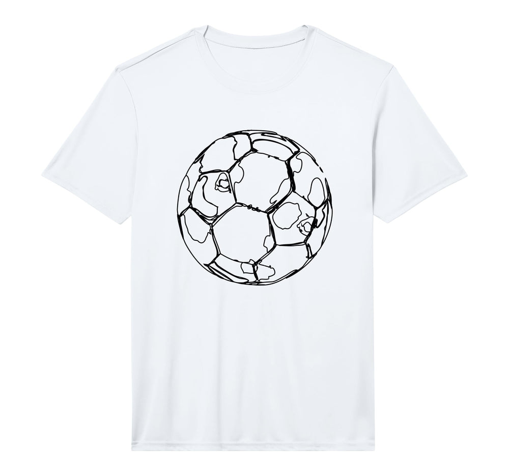 Soccer Ball Performance T-Shirt - Novelty Apparel for Adults