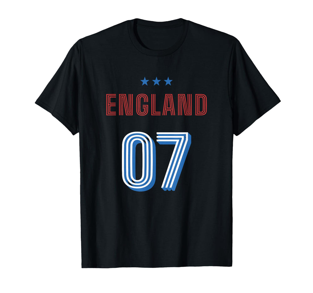 England Soccer 07 Football Game Fan T-Shirt - Novelty Apparel Unisex