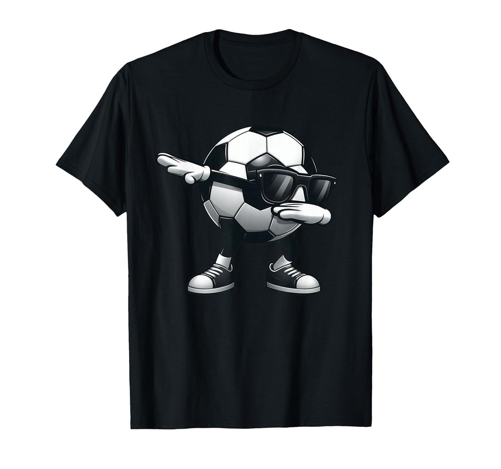 Dabbing Soccer Ball Soccer Sports T-Shirt - Trendy Graphic for Adults