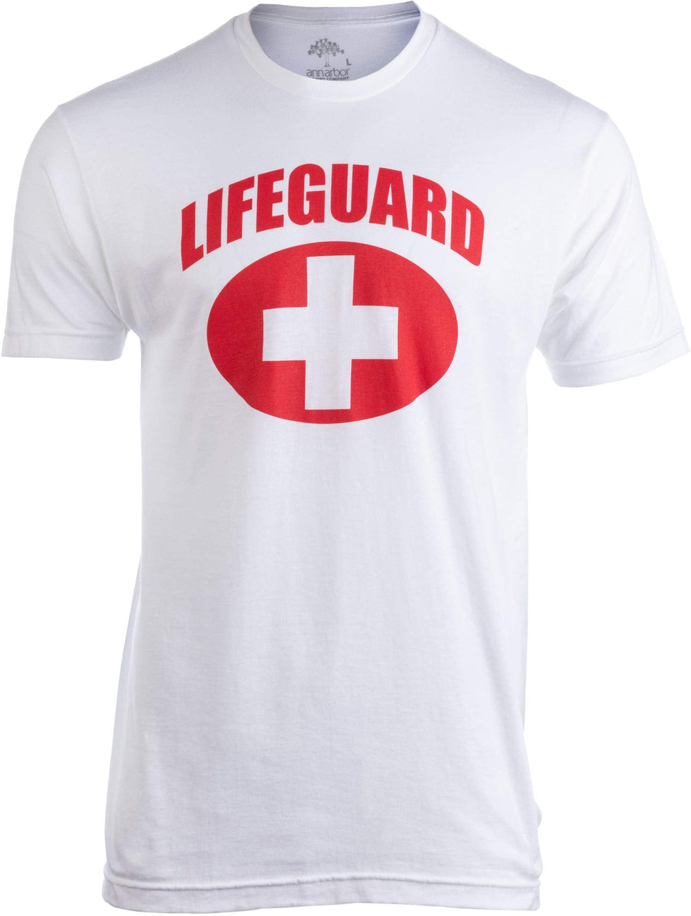 Ann Arbor Co Lifeguard Red T-Shirt - Minimalist Print Men Women