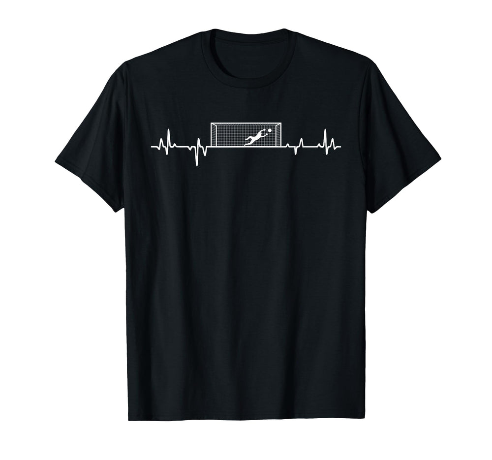 Soccer Goalie Heartbeat Soccer Goalkeeper T-Shirt - Custom Art Print Unisex