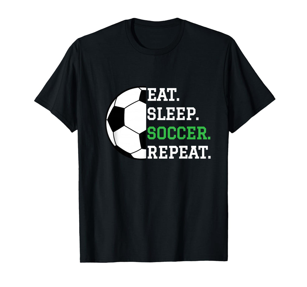 Soccer Player Soccer Lover Eat T-Shirt - Casual Everyday Wear for Adults