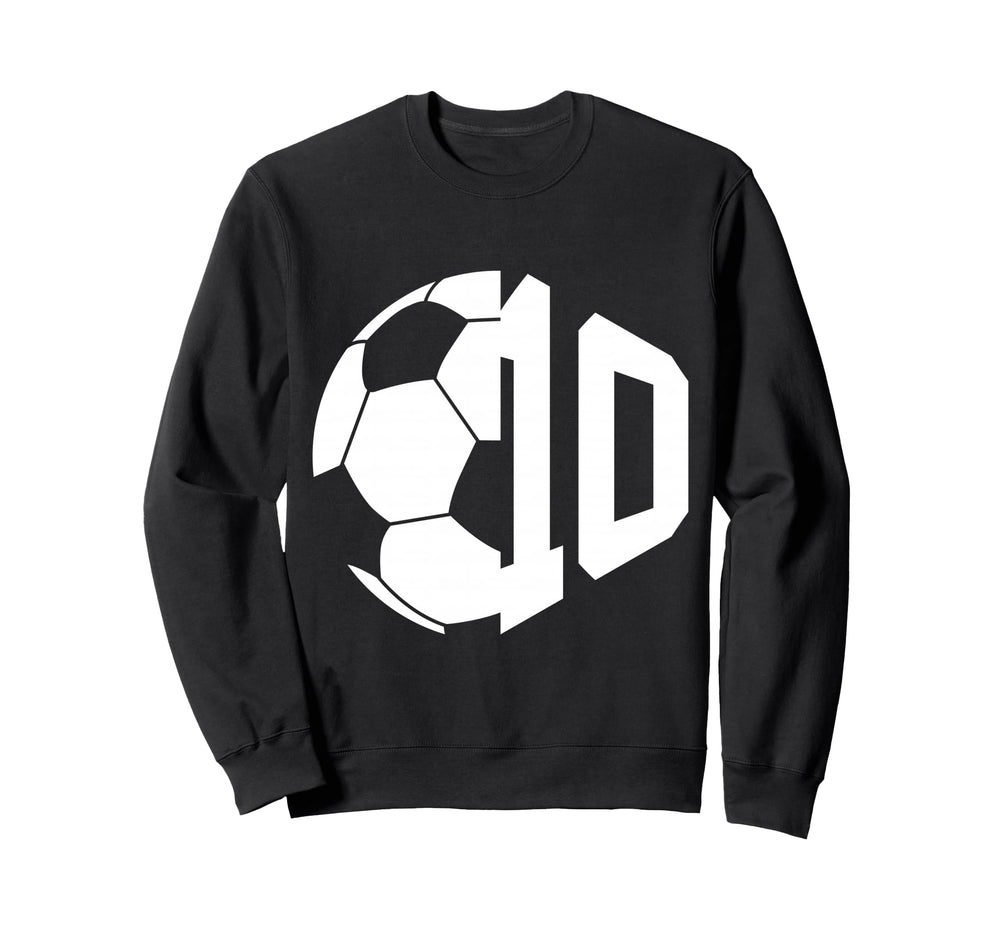 Number 10 Years Soccer 10Th Birthday Sweatshirt - Graphic Print for Adults