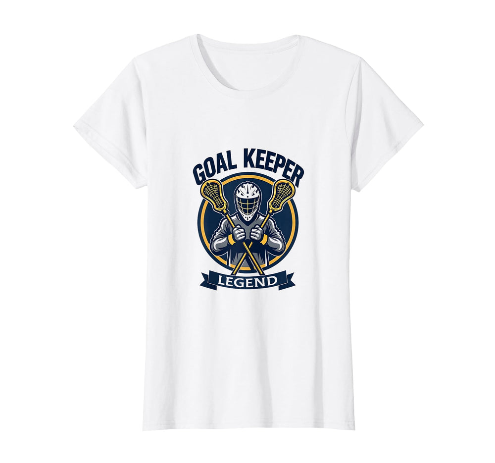 Goal Keeper Legend Lacrosse T-Shirt - Trendy Graphic Unisex