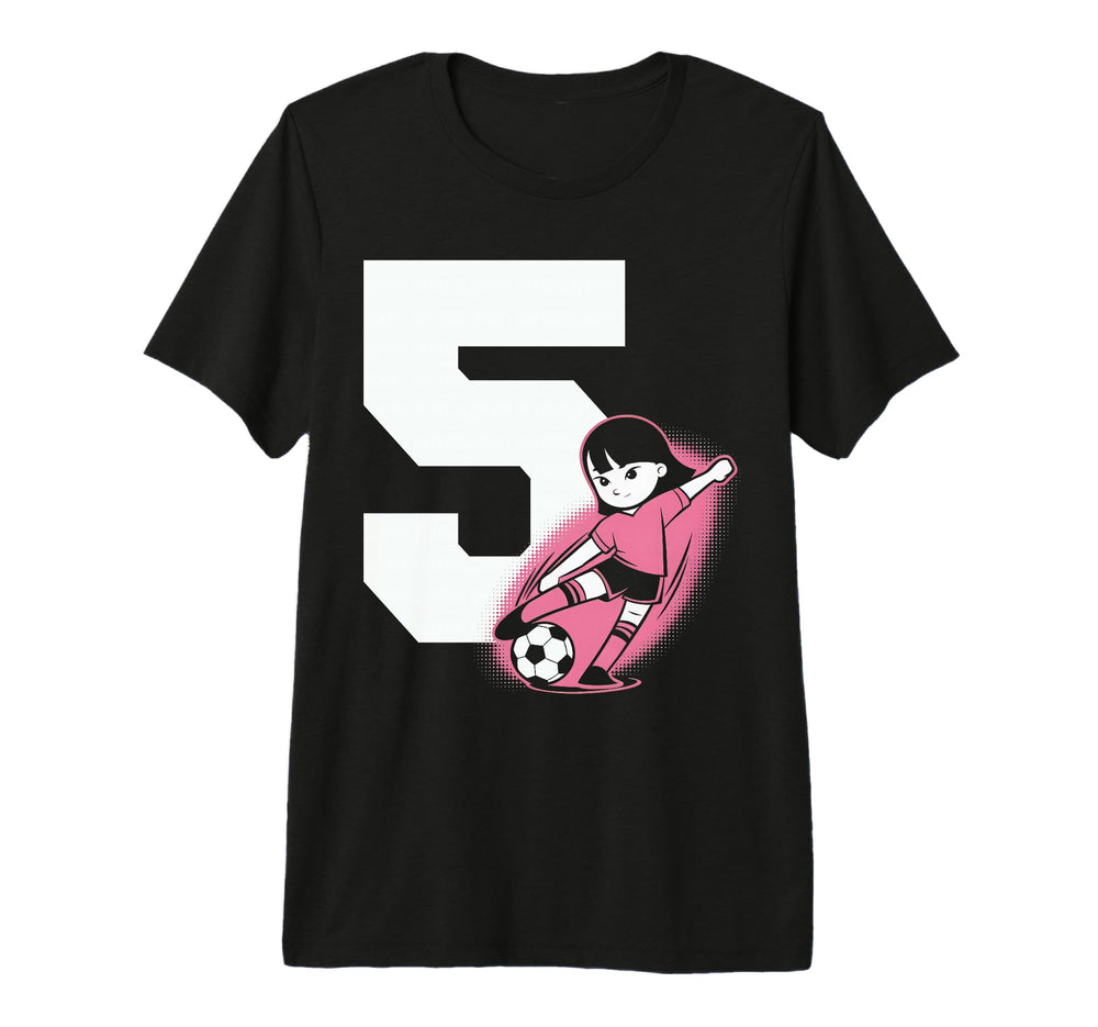 5 Soccer Birthday Gift Soccer Fan T-Shirt - Streetwear Style Men Women