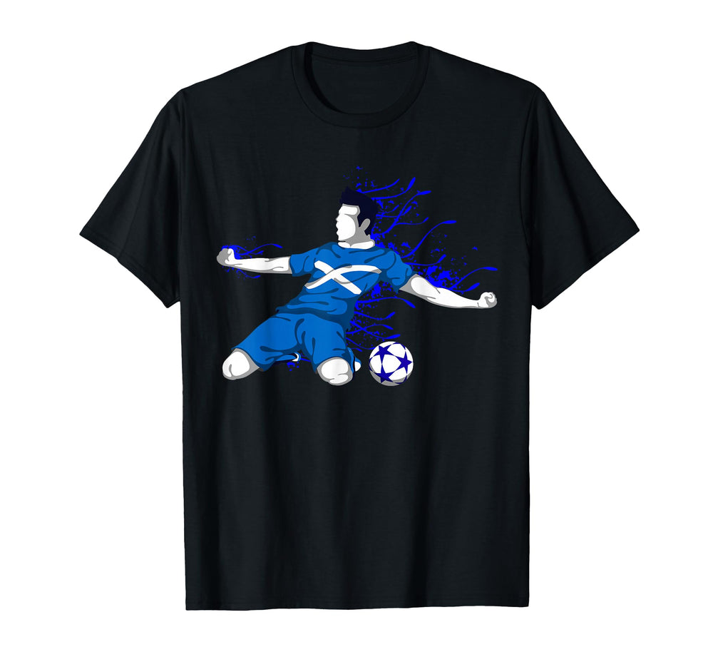 Scotland Soccer Fans Jersey Scottish T-Shirt - Graphic Print for Adults