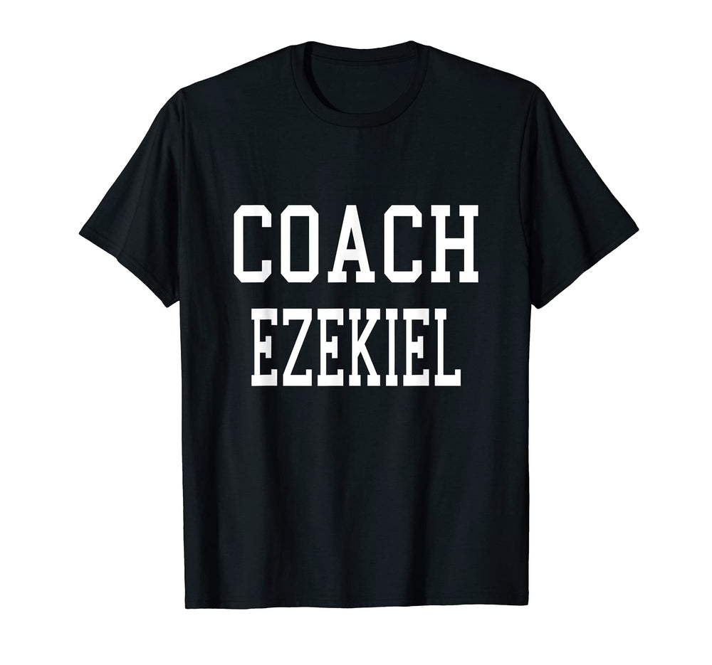 Coach Ezekiel Custom Football Soccer T-Shirt - Trendy Graphic Men Women
