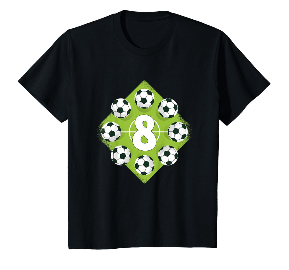 8 Birthday Soccer 8 Year Old T-Shirt - Streetwear Style for Adults