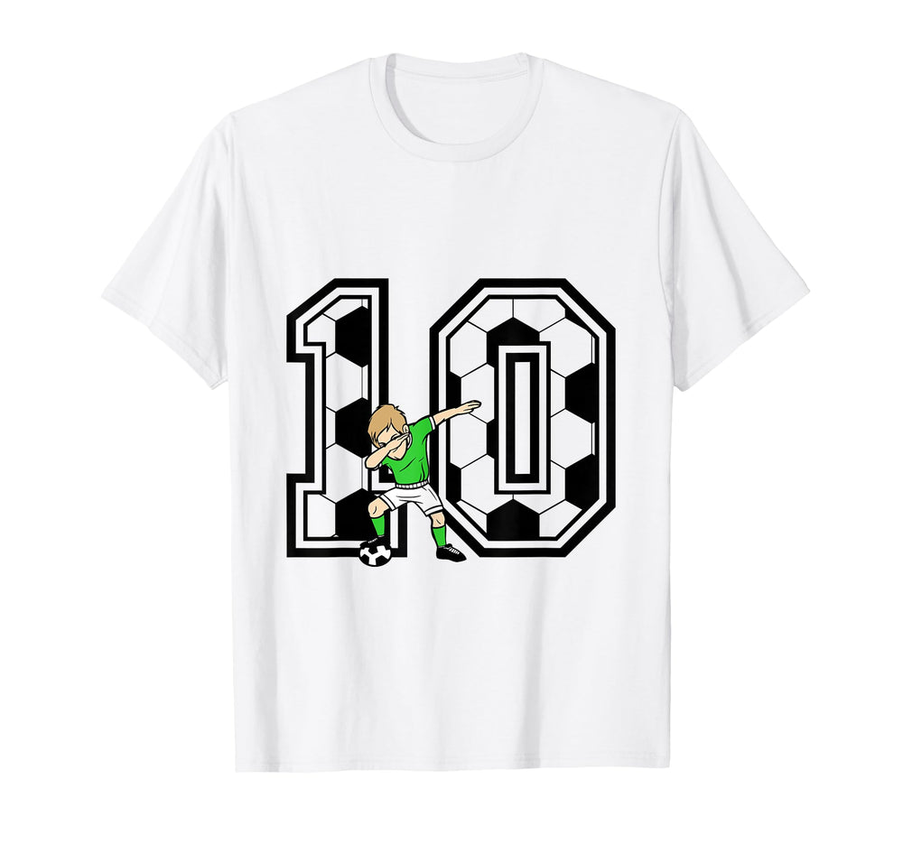 10Th Birthday Soccer Player 10 Years Old T-Shirt - Unique Graphic Unisex