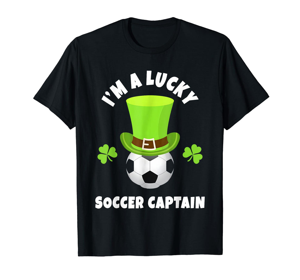 Soccer Captains Im Lucky Soccer T-Shirt - Aesthetic Graphic for Adults