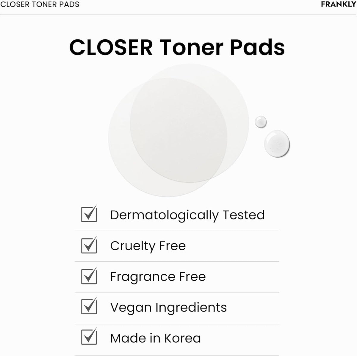 Frankly Closer Pore Tightening Toner Pads - Snipetell