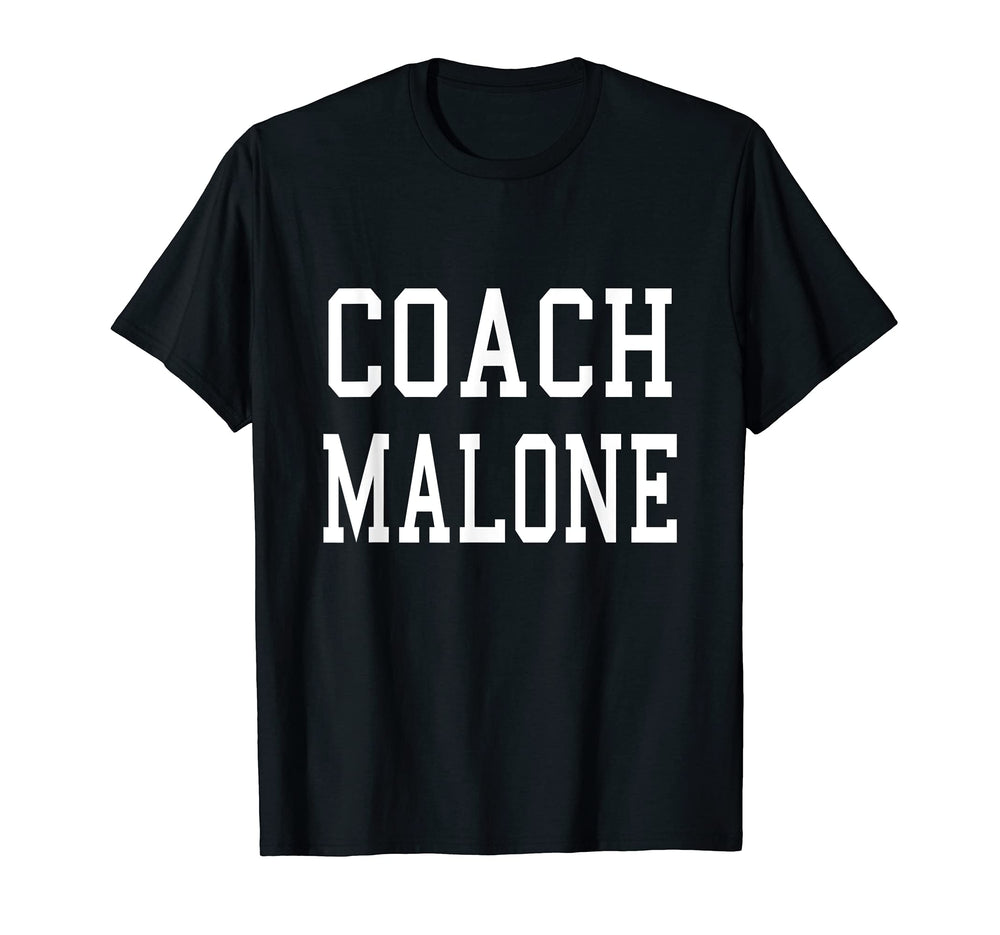Coach Malone Custom Football Soccer T-Shirt - Fun Novelty Design Unisex