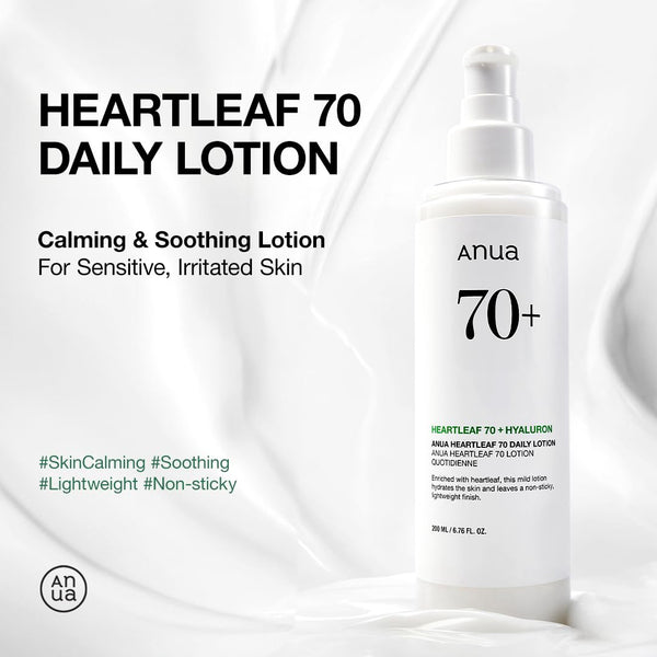 Loción diaria ANUA Heartleaf 70+ Hyaluron