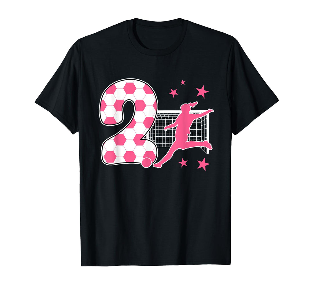 2 Year Old Birthday Soccer Lover 2Nd T-Shirt - Novelty Apparel for Adults