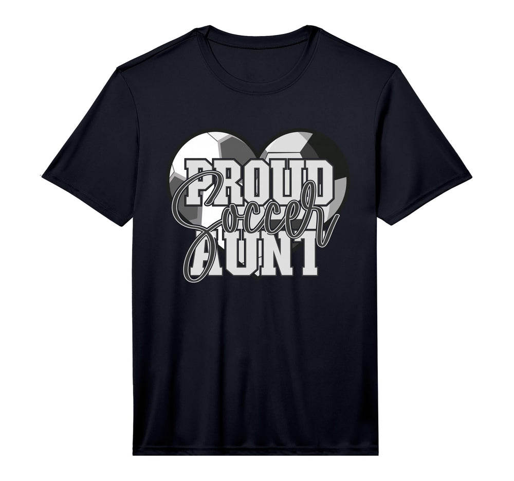 Proud Soccer Aunt Family Matching T-Shirt - Graphic Print Men Women
