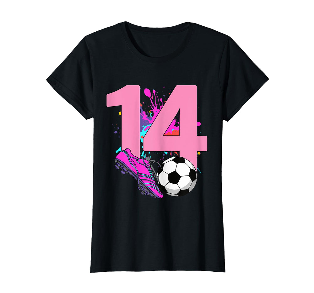 14Th Birthday Soccer Player Football T-Shirt - Unique Graphic for Adults