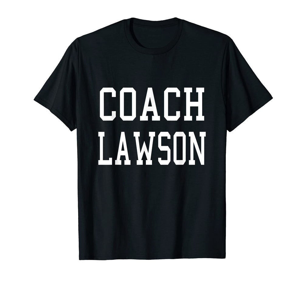 Coach Lawson Custom Football Soccer T-Shirt - Trendy Graphic for Adults