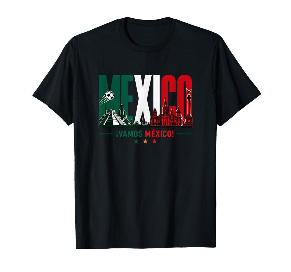 Mexico Soccer Vamos Mexico Football T-Shirt - Aesthetic Graphic Men Women