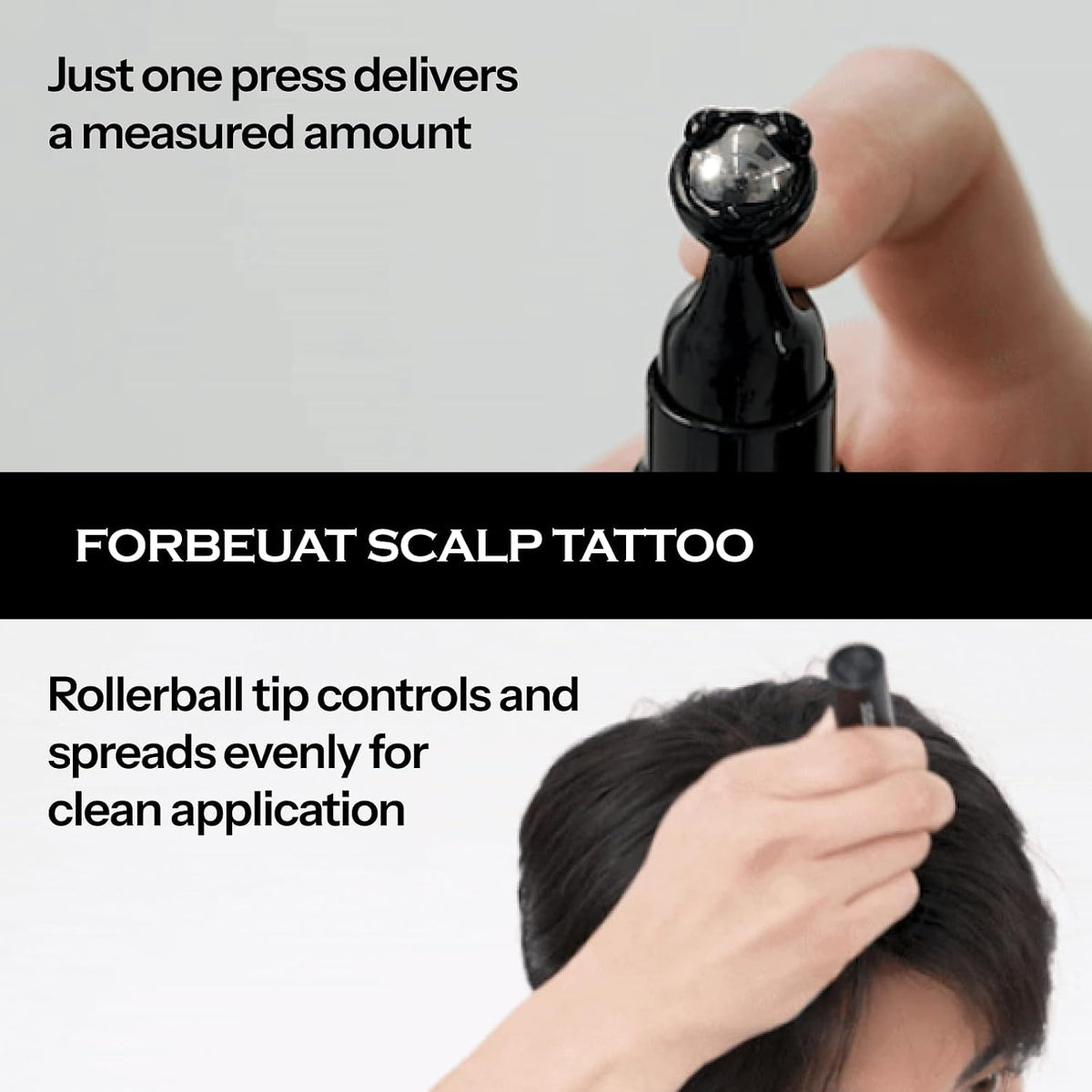 FORBEAUT Scalp Tattoo (Black) - Snipetell