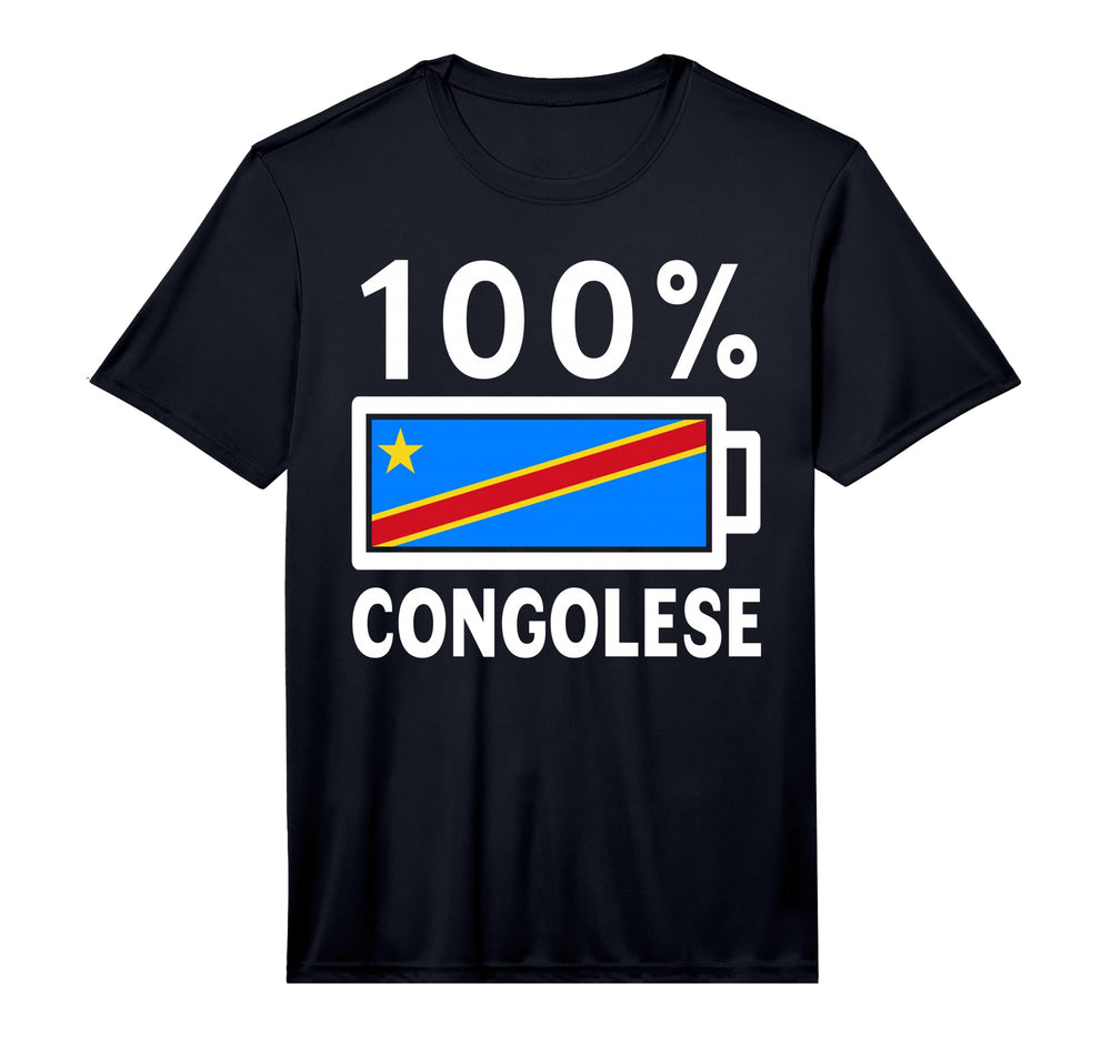 Congo Republic Flag 100 Congolese T-Shirt - Aesthetic Graphic Unisex
