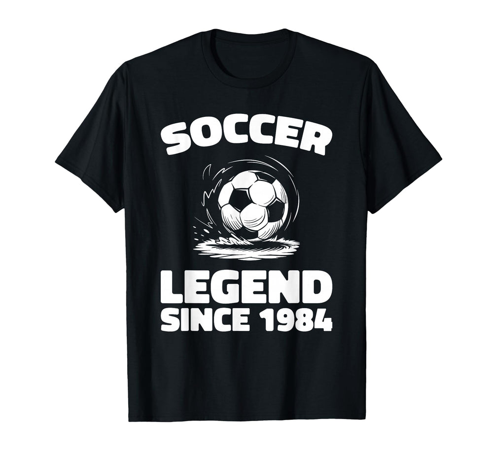 Born 1984 Sports Player Team Soccer T-Shirt - Trendy Graphic Men Women