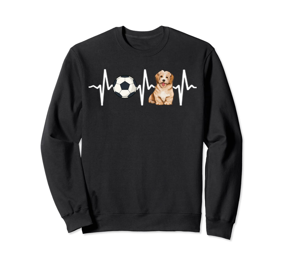 Soccer Havanese Heartbeat Dog Sweatshirt - Streetwear Style for Adults