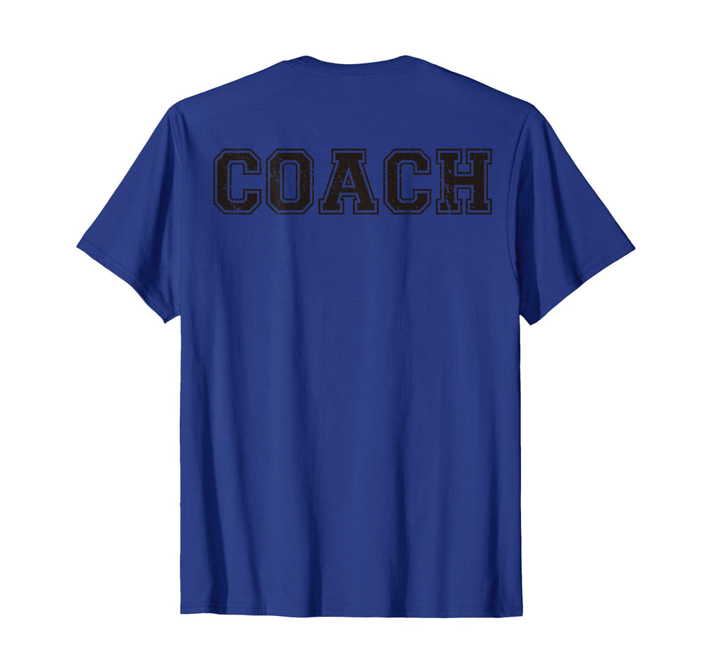 Coach Back Softball Gift Coaching Team T-Shirt - Minimalist Print Unisex