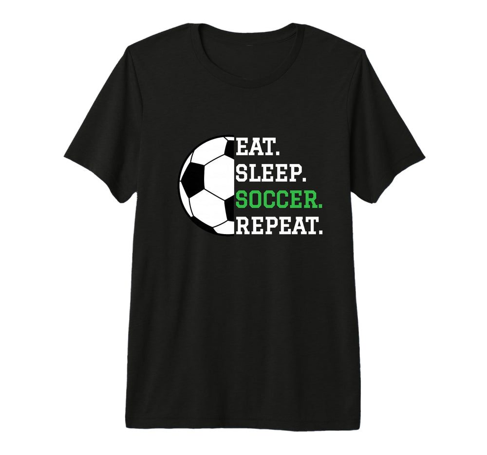 Soccer Player Soccer Lover Eat T-Shirt - Fun Novelty Design for Adults