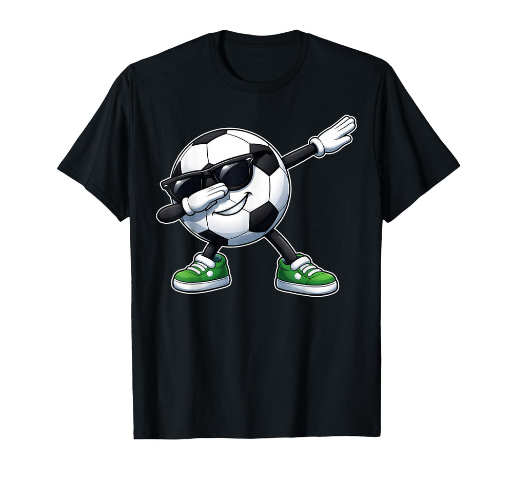 Dabbing Soccer Ball Football Funny T-Shirt - Graphic Print Men Women