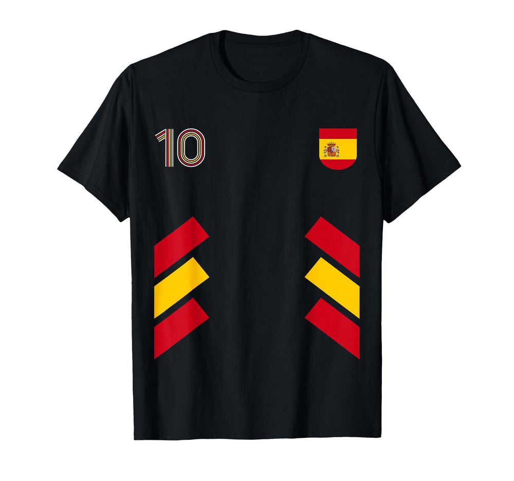 Retro10 Spain Football Spain Soccer T-Shirt - Custom Art Print Men Women