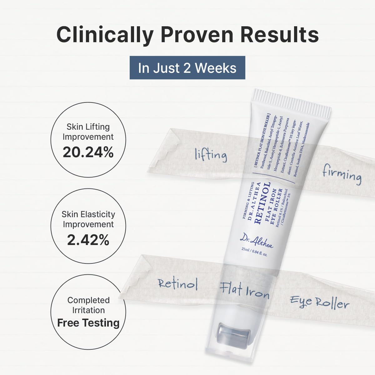 Dr. Althea Retinol Flat Iron Eye Roller - Snipetell