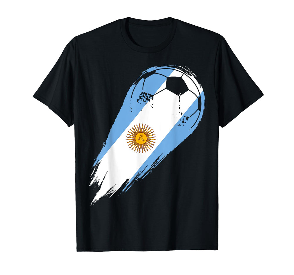 Argentinian Flag Sports Soccer Ball Sweatshirt - Unique Graphic Men Women