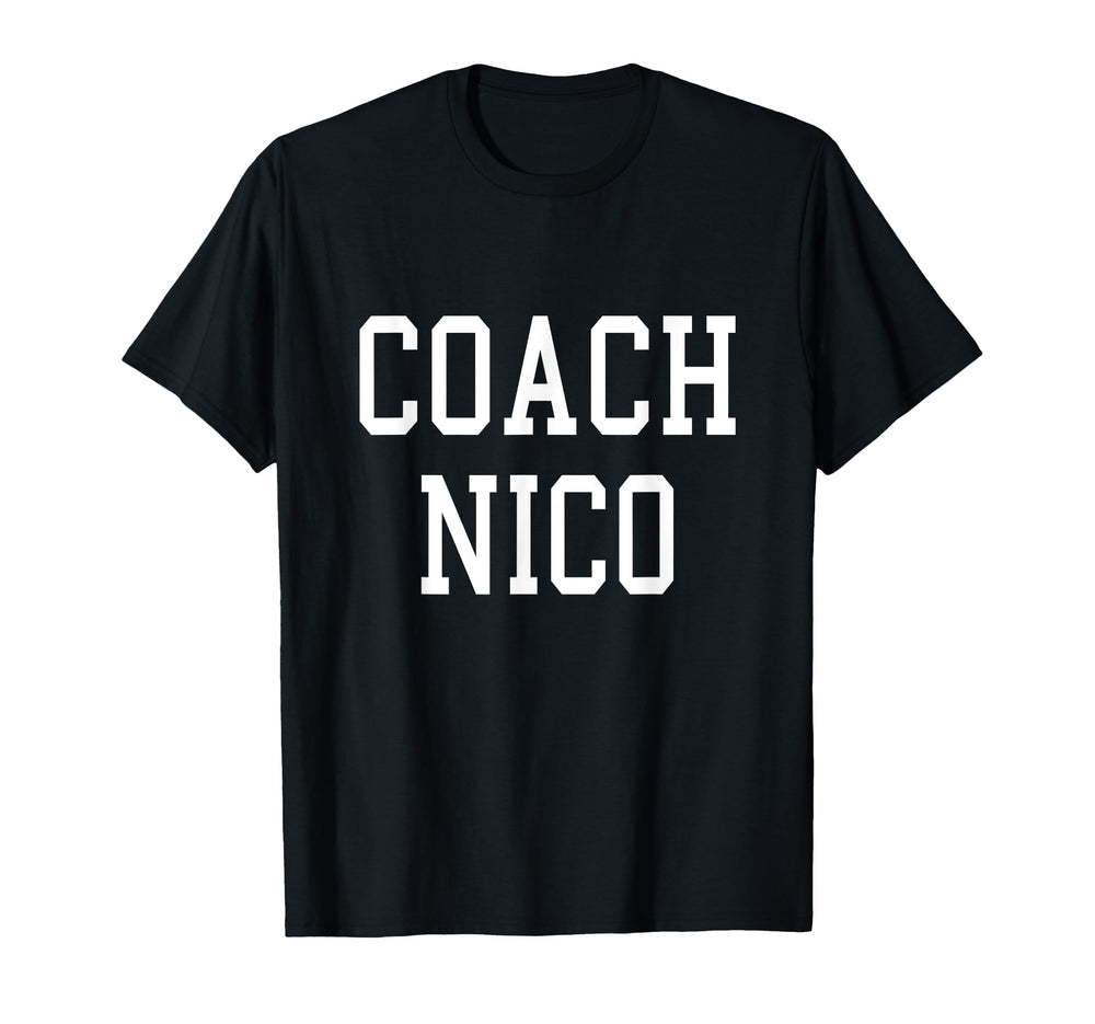 Coach Nico Custom Football Soccer T-Shirt - Casual Everyday Wear Unisex
