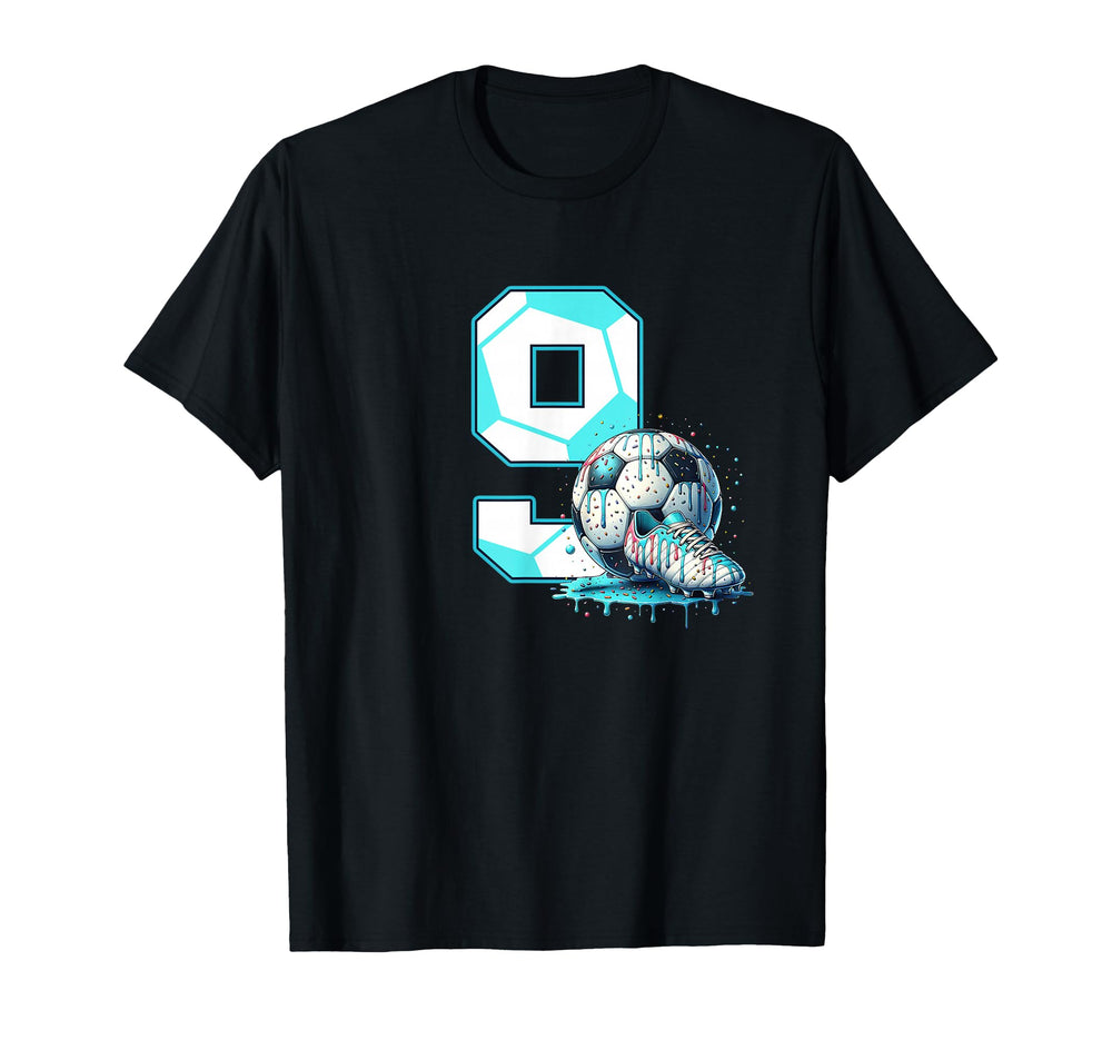 Soccer 9Th Birthday 9 Year Old Ice T-Shirt - Unique Graphic for Adults