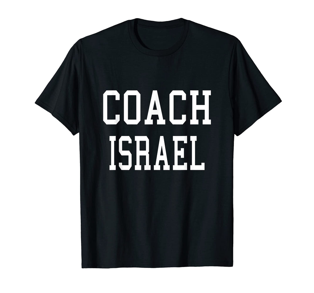 Coach Israel Custom Football Soccer T-Shirt - Trendy Graphic for Adults