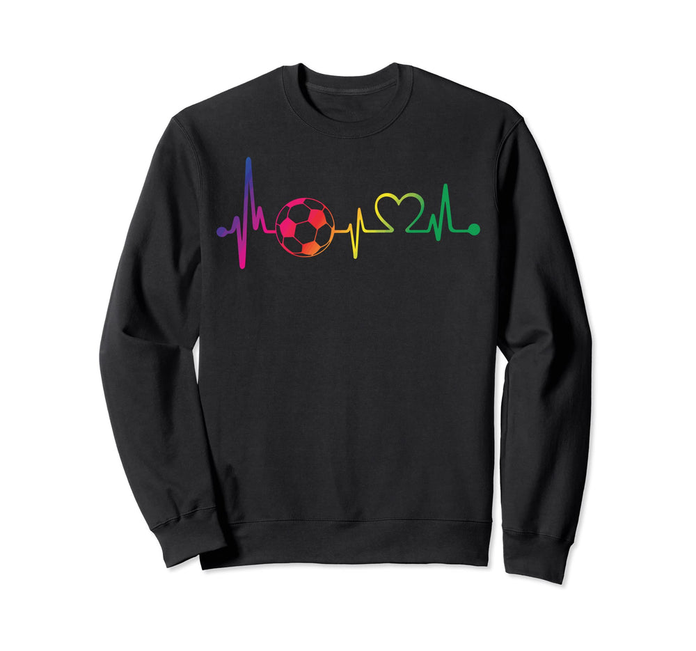 Heartbeat Soccer Fans Soccer Players Sweatshirt - Graphic Print Men Women