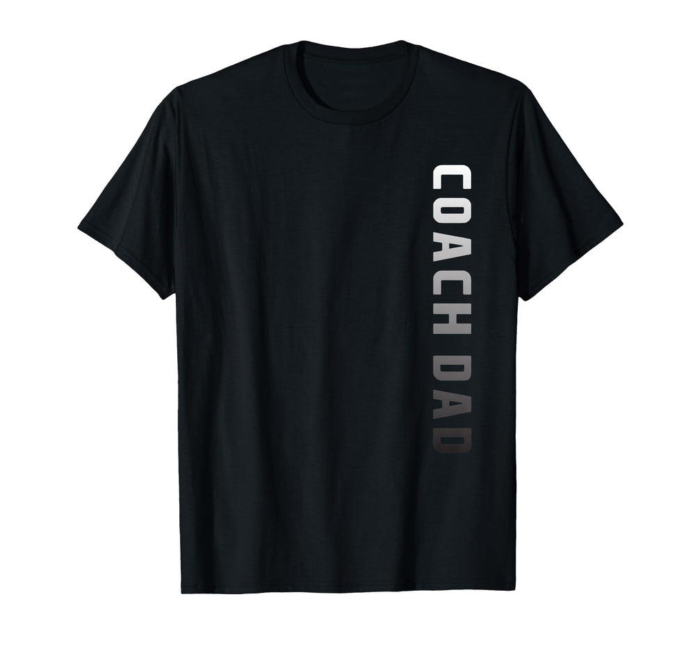 Coach Dad Soccer Football Basketball T-Shirt - Minimalist Print Men Women