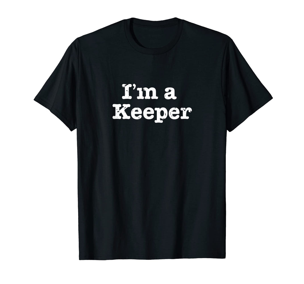 Funny Soccer Im Keeper Distressed T-Shirt - Graphic Print for Adults