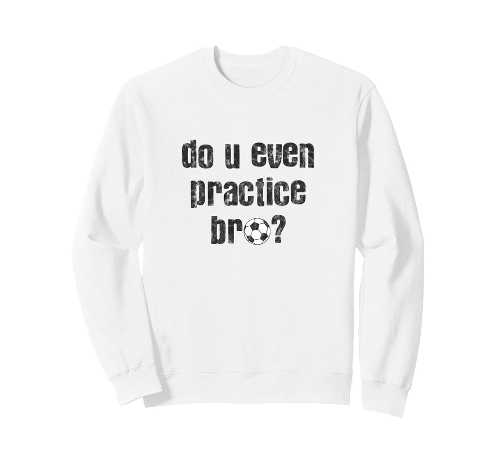 Soccer Player Practice Ideas Sweatshirt - Minimalist Print for Adults