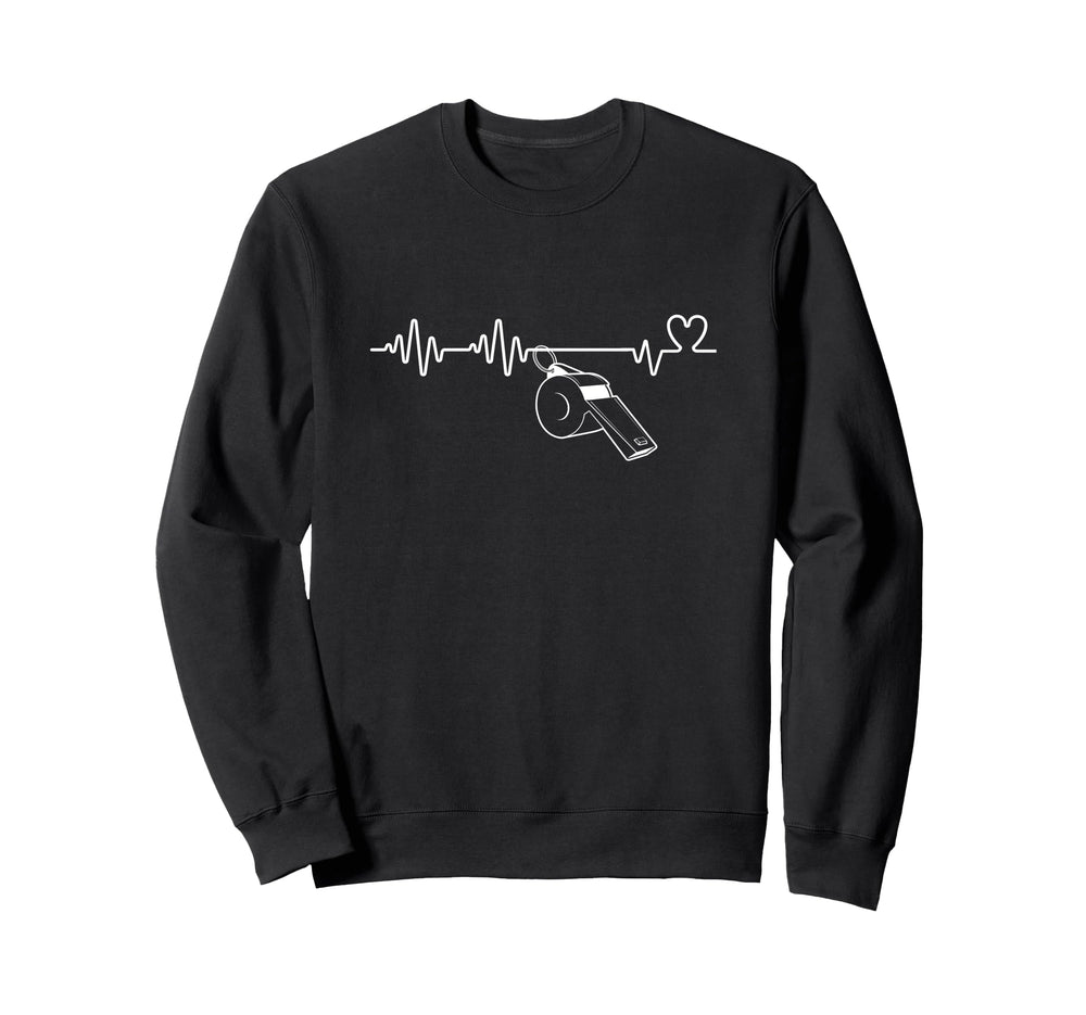 Umpire Heartbeat Funny Referee Sweatshirt - Custom Art Print for Adults