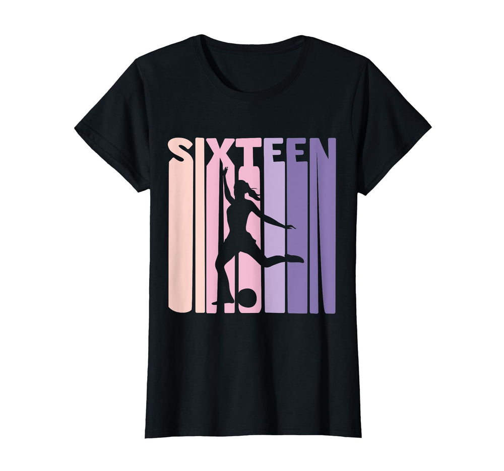 16 Years Soccer Gift 16Th Birthday T-Shirt - Aesthetic Graphic Unisex