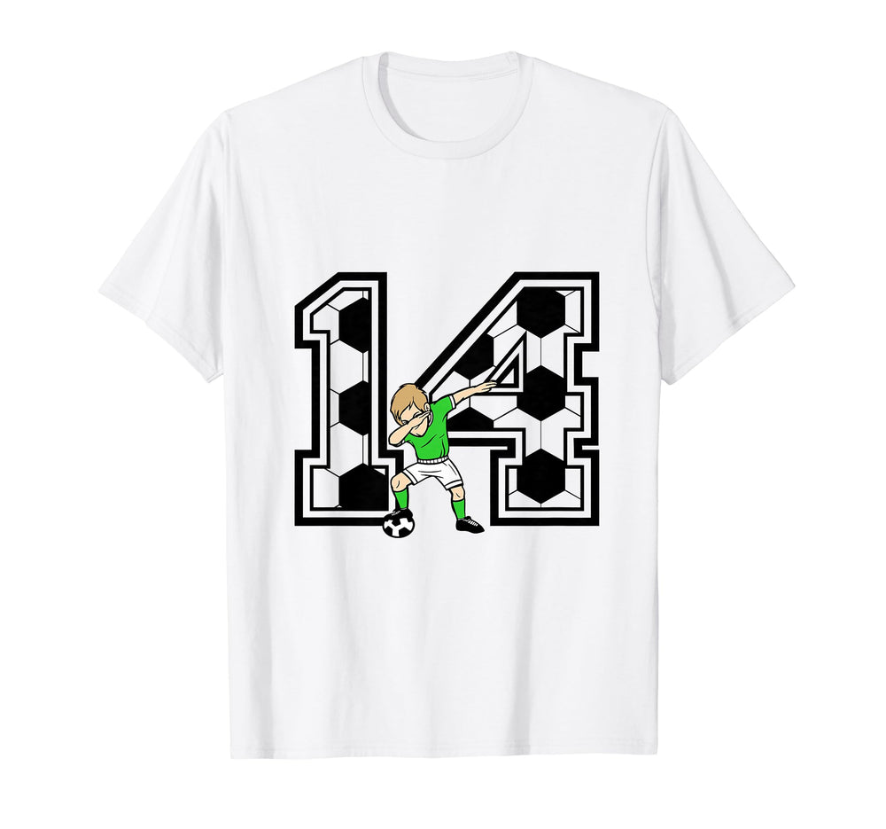 14 Year Old Soccer Player 14Th T-Shirt - Casual Everyday Wear for Adults