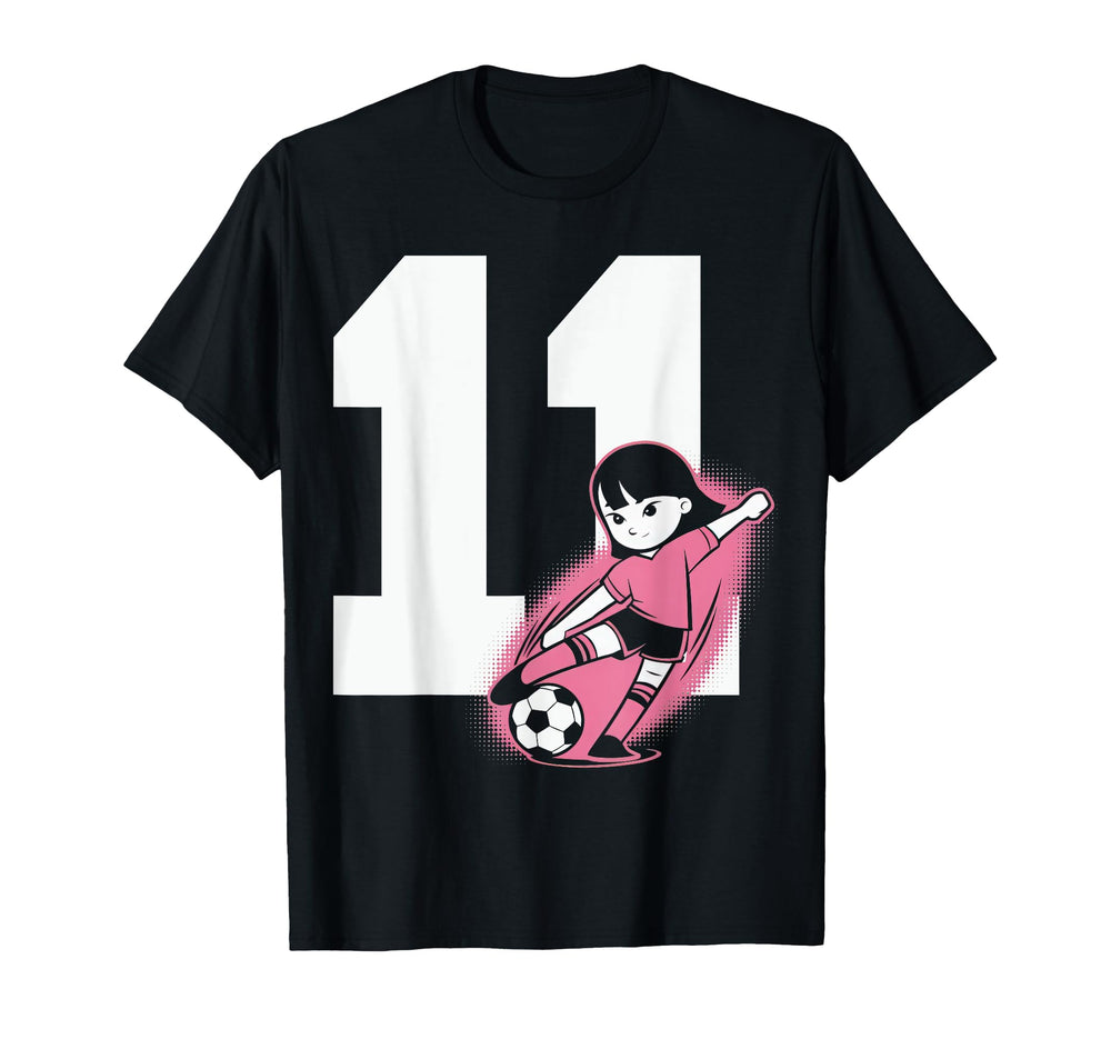 11 Soccer Birthday Gift Soccer Fan Sports T-Shirt - Graphic Print Unisex
