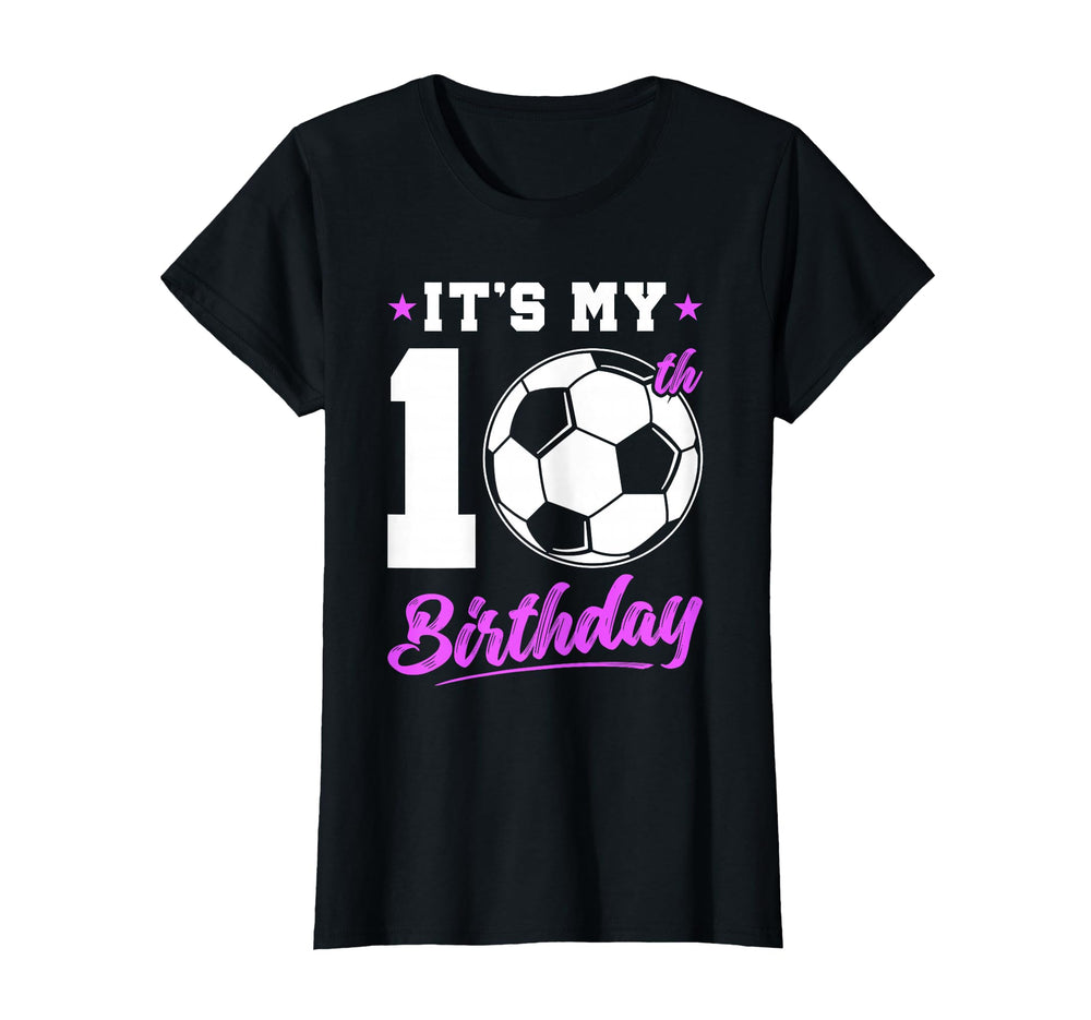 10 Years Old 10Th Birthday Gift Soccer T-Shirt - Graphic Print Men Women
