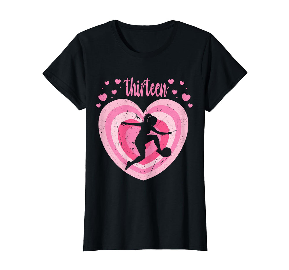 13 Year Old Soccer Birthday 13Th B Day T-Shirt - Fun Novelty Design Unisex