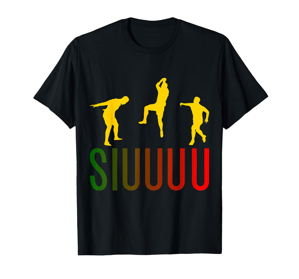 Siuuuu Funny Soccer Football Soccer Player T-Shirt - Trendy Graphic Unisex