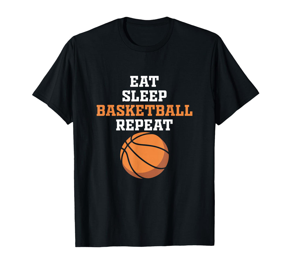 Eat Sleep Repeat Basketball T-Shirt - Unique Graphic Unisex
